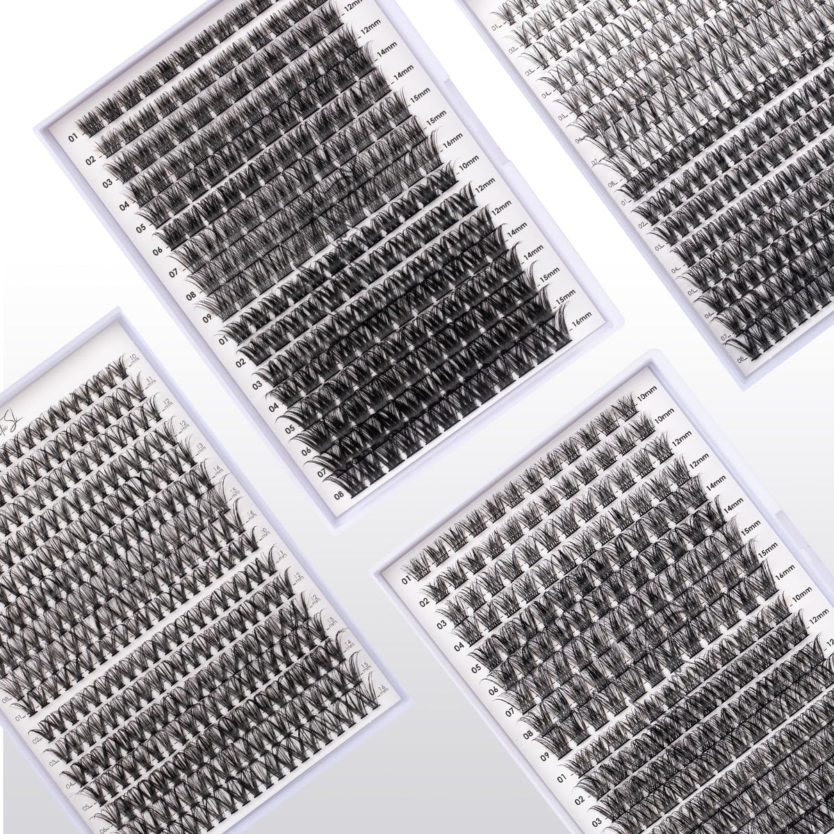 Magnetic SL size comparison showing 10mm to 16mm clusters for custom shaping