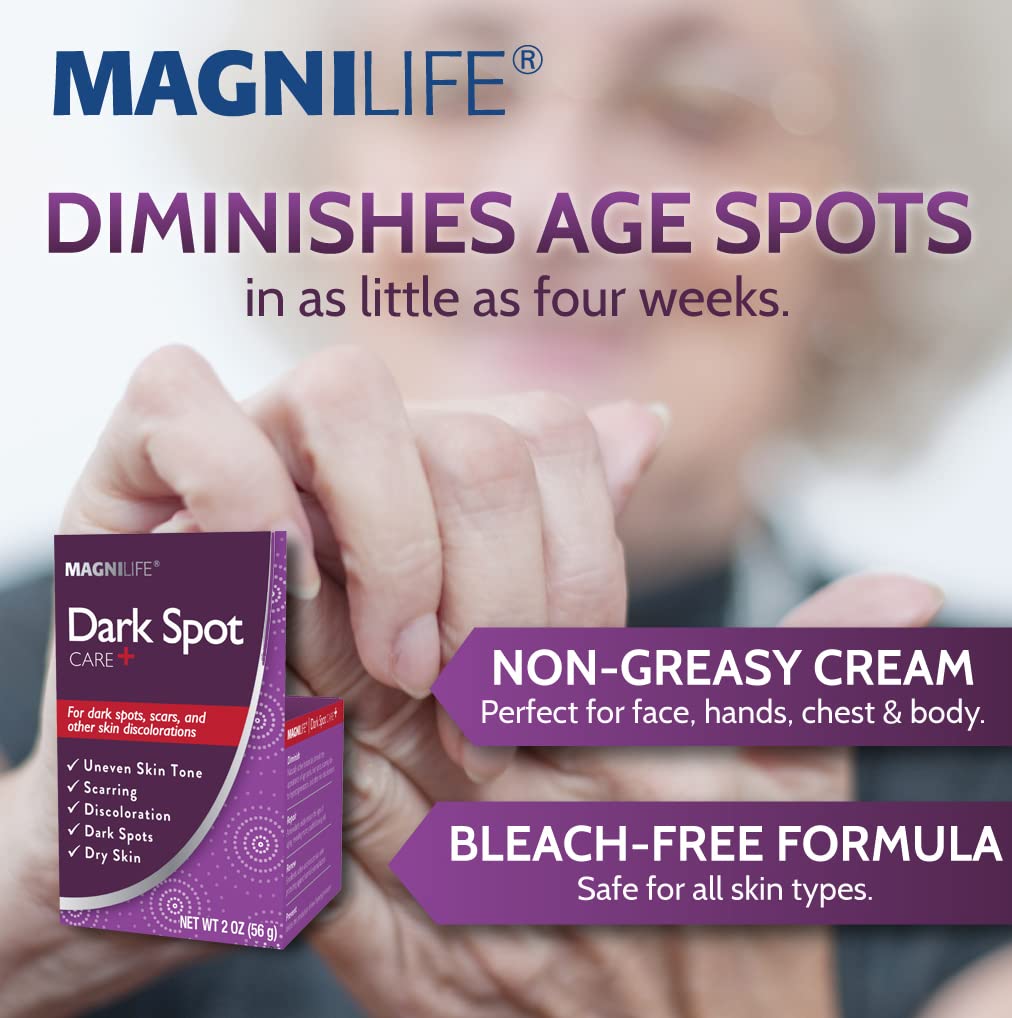 MagniLife being applied to a hand demonstrating targeted spot treatment benefit