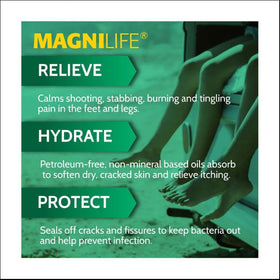 MagniLife cream texture in jar demonstrating quick absorption