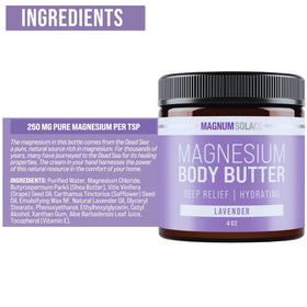 Magnum Solace jar on bedside table in lifestyle scene suggesting calming lavender use