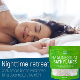 Magnum Solace foot soak setup with basin and towel showing targeted care benefit