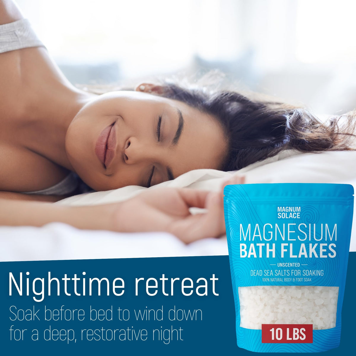 Magnum Solace used in a foot soak setup for targeted relaxation