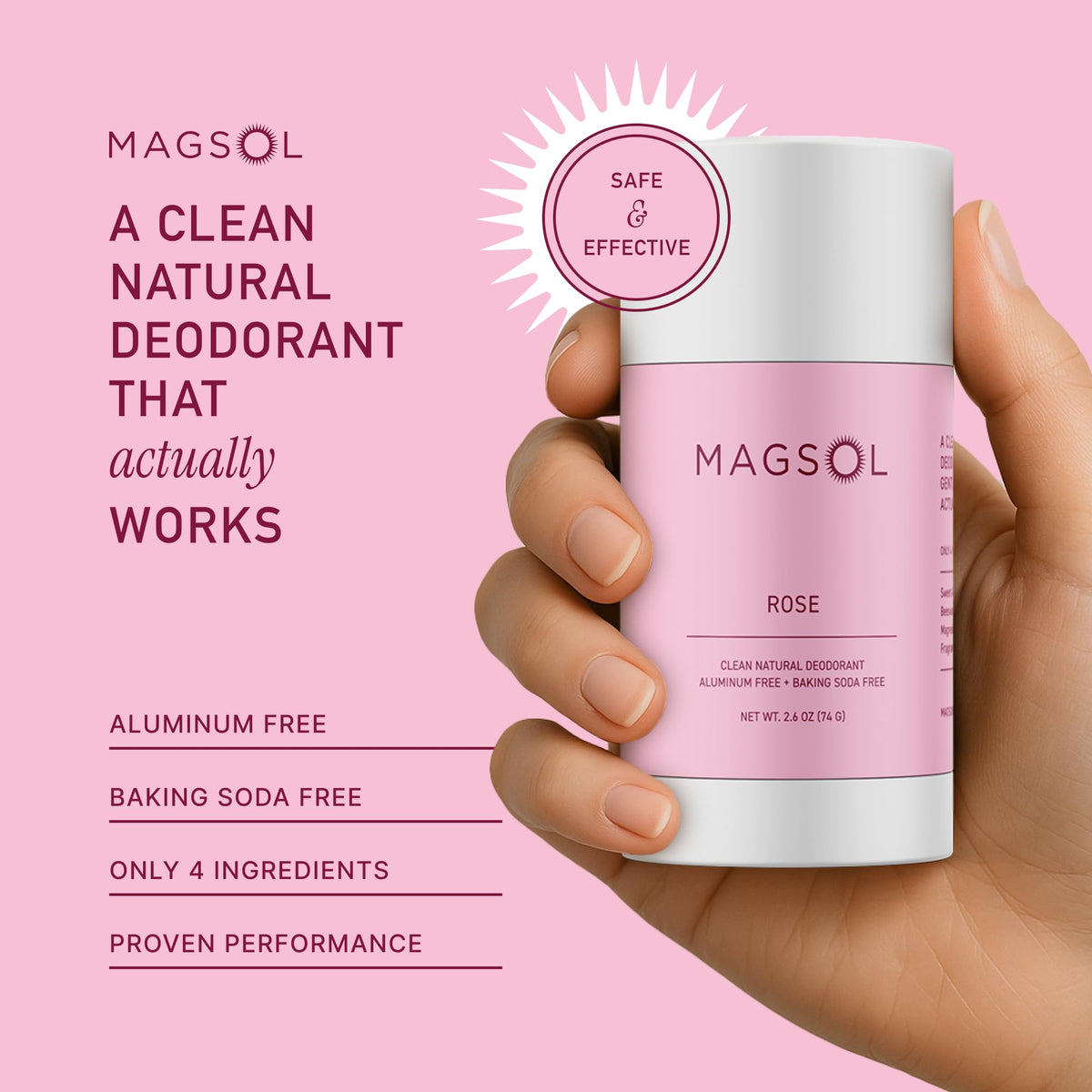 MagSol Organics texture close-up showing smooth stick for easy glide