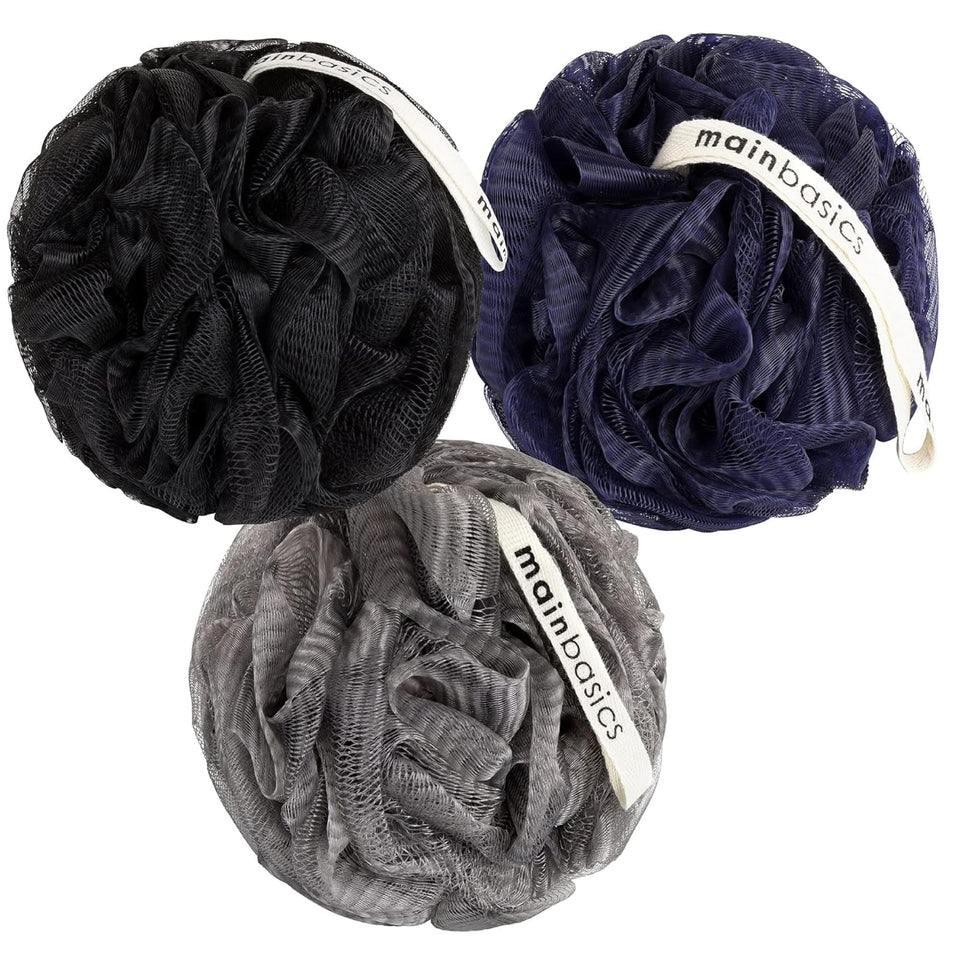 MainBasics black ice front packaging showing three poufs and brand