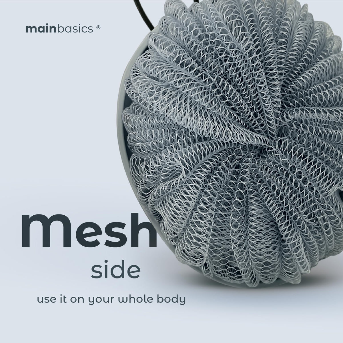 MainBasics exfoliator texture close-up for effective dead-skin removal
