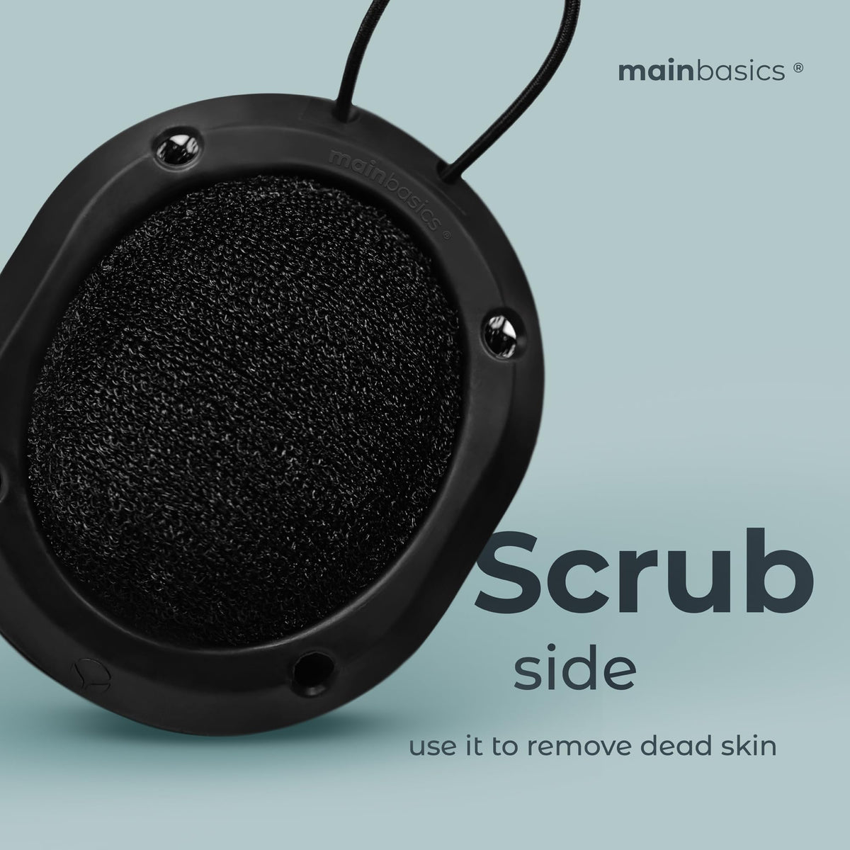 MainBasics in-shower use with hand demonstrating dual-function benefit