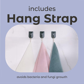 MainBasics styled in bathroom to illustrate everyday use and tidy storage benefits
