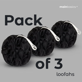 MainBasics trio set displayed on bathroom shelf conveying coordinated style