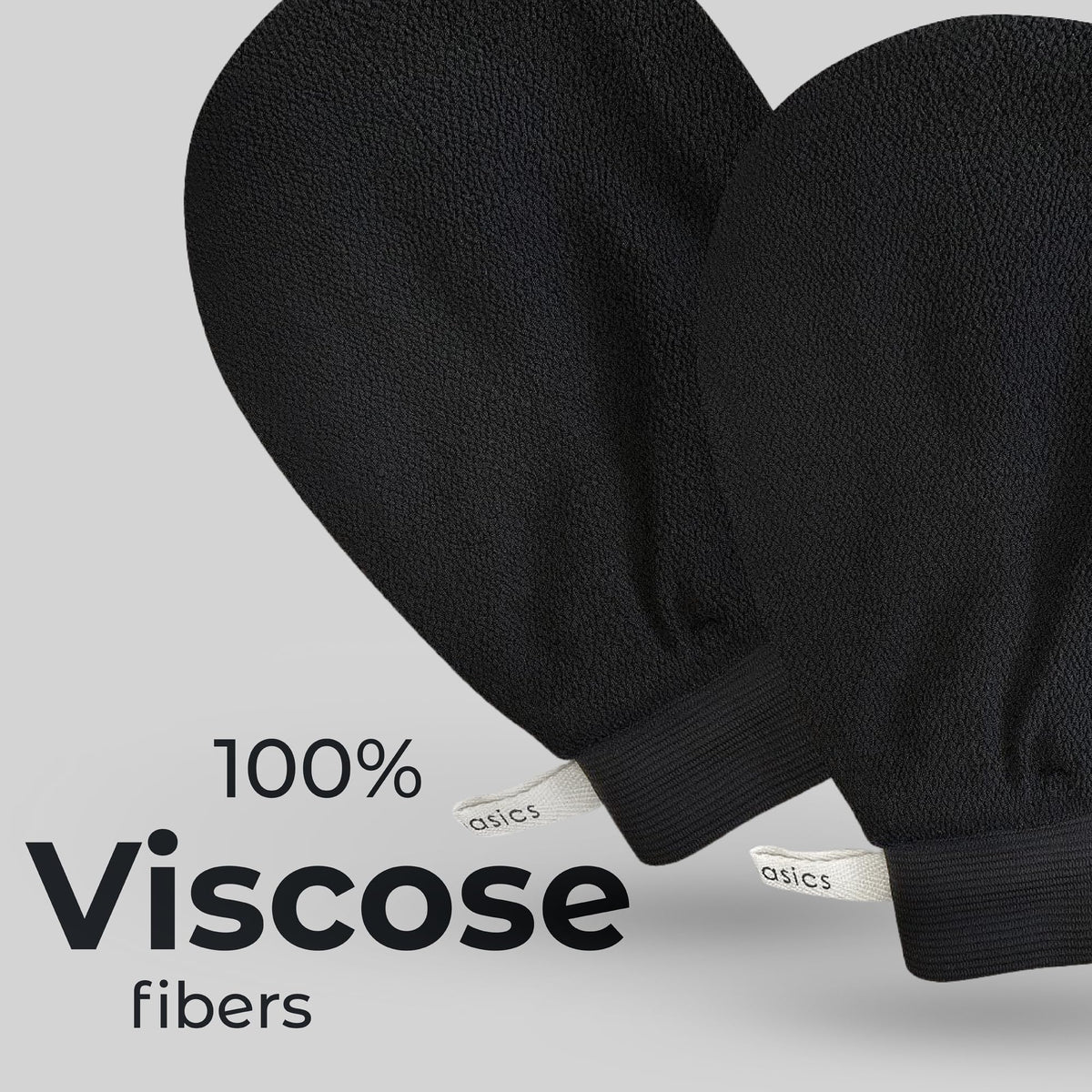MainBasics mitt exfoliating lower leg to remove dead skin
