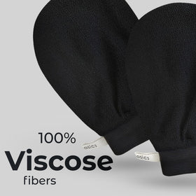 MainBasics mitt exfoliating lower leg to remove dead skin