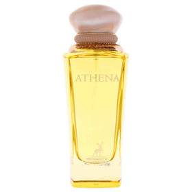 Maison Alhambra Athena close-up of cap and label highlighting premium finish