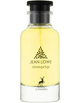 Maison Alhambra Jean Lowe Immortel front bottle view showing elegant design and premium appeal