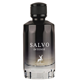Maison Alhambra Salvo Intense front bottle showing elegant packaging and instant recognition benefit