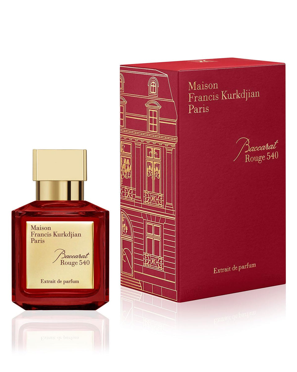 Maison Francis Kurkdjian front bottle view showing elegant design and premium appeal