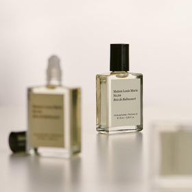 Maison Louis Marie bottle on dresser in lifestyle scene showing everyday elegance benefit