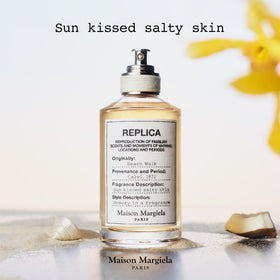 Maison Margiela ingredients card with scent notes informing shoppers and transparency