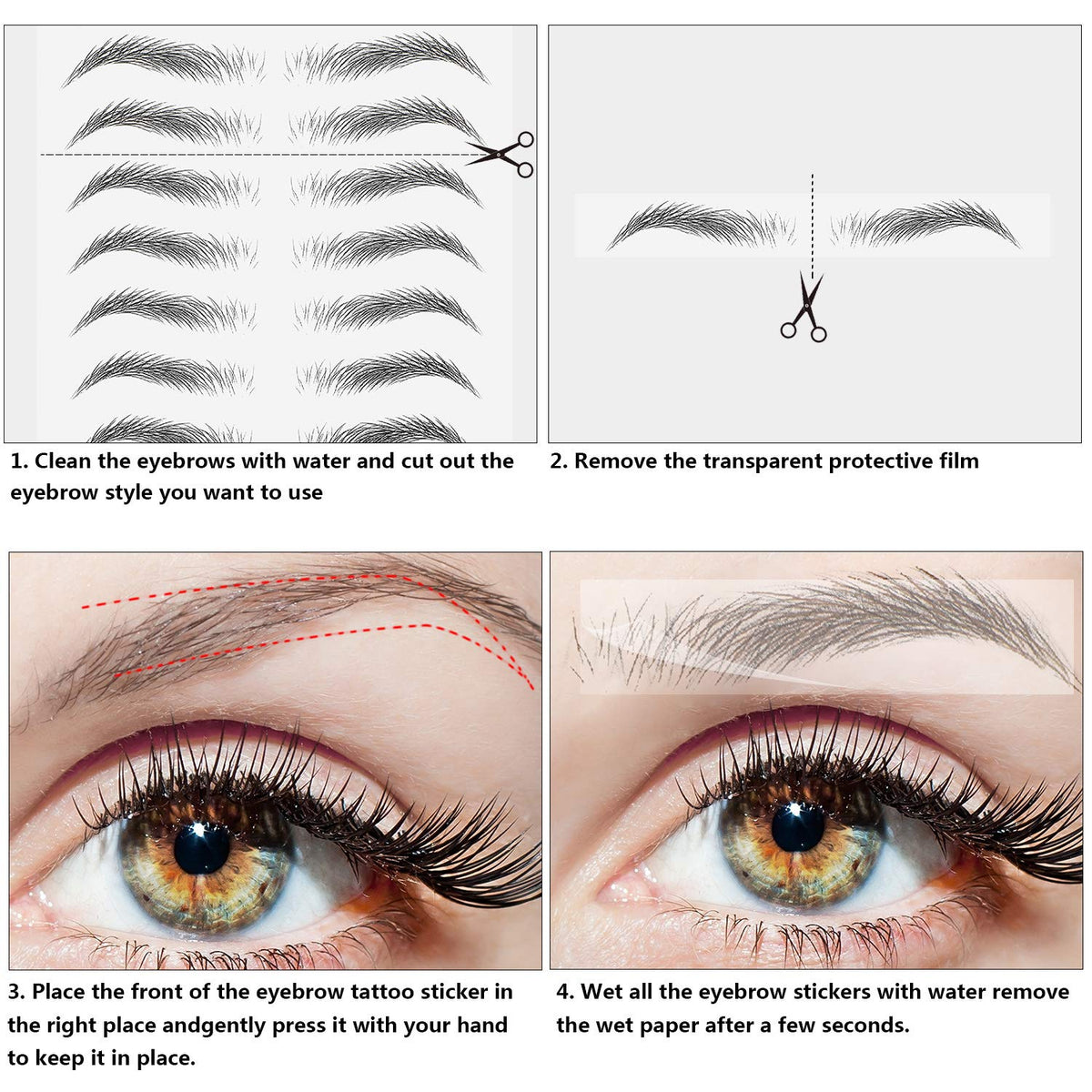 Maitys close-up hair texture displaying 4D strokes for realistic brow depth