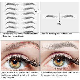Maitys close-up hair texture displaying 4D strokes for realistic brow depth