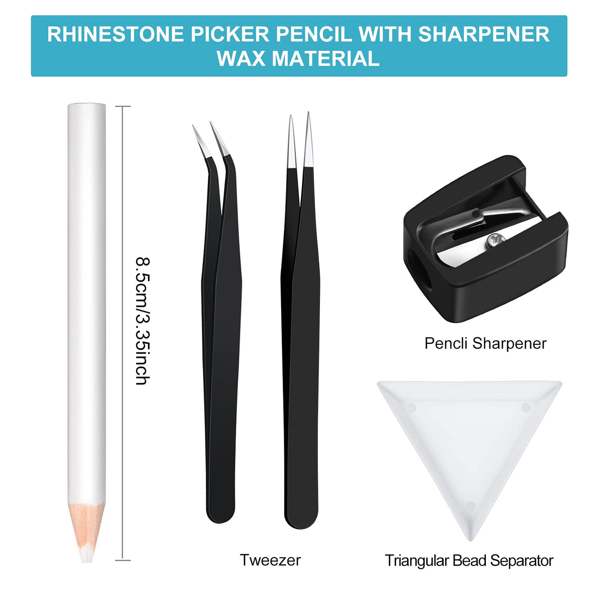 Maitys wax pencil picking rhinestone during nail art for accurate placement and cleaner results