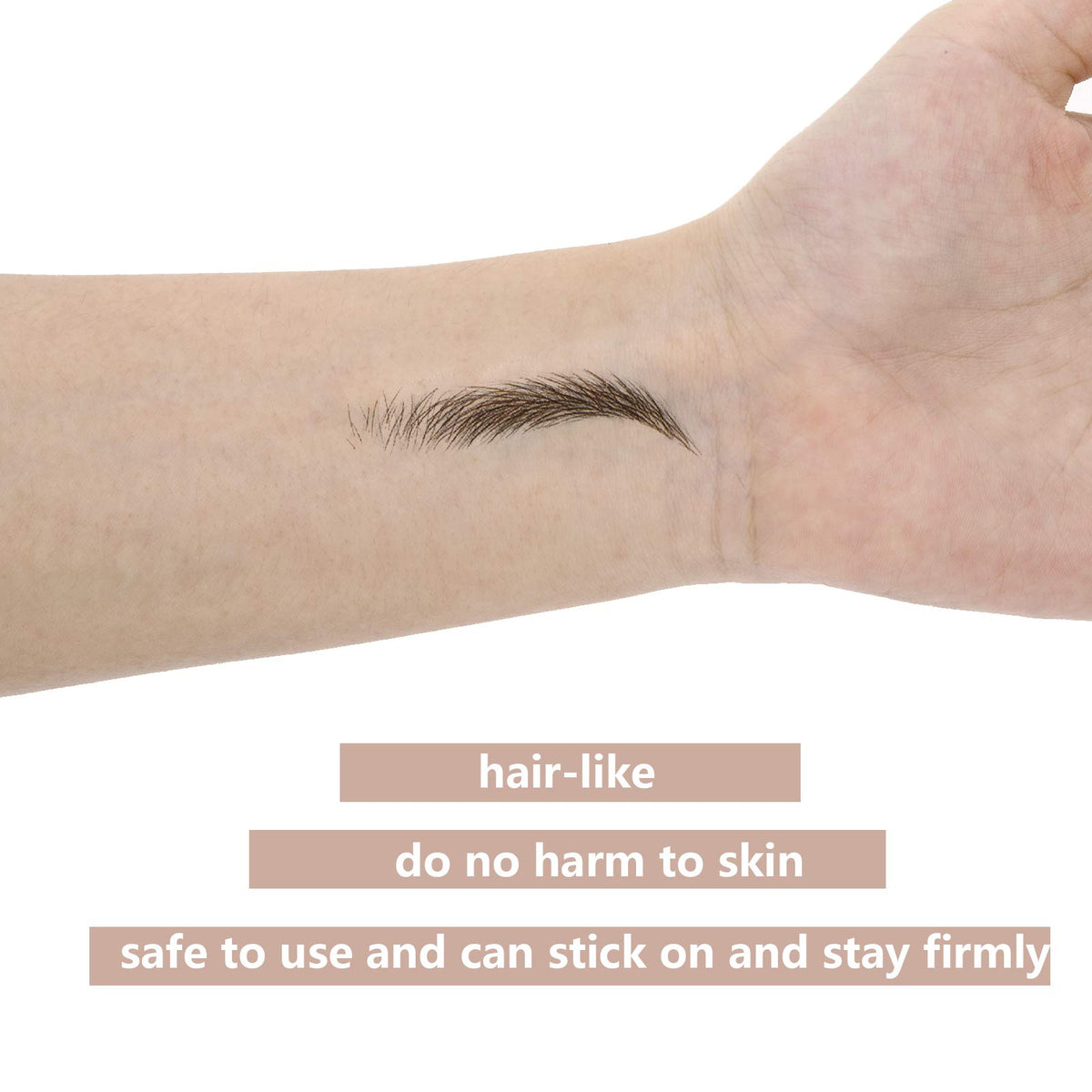 Maitys on model showing natural-looking brows to boost facial symmetry
