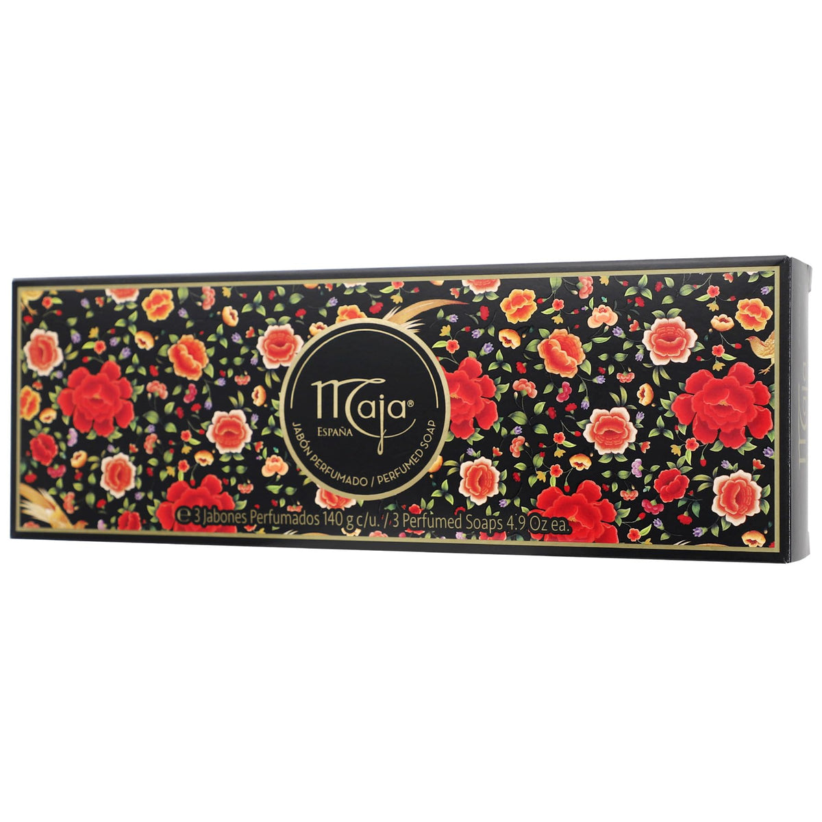 Close-up of Maja soap texture highlighting smooth surface and glycerin-enriched finish