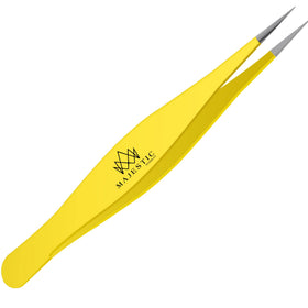 Majestic Bombay front view of tweezers showing slim body and grip for precise control