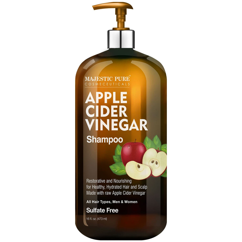 Majestic Pure bottle front packaging showing clean sulfate-free claim and size