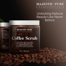 Majestic Pure shea and cocoa butter detail emphasizing hydration and antioxidant support