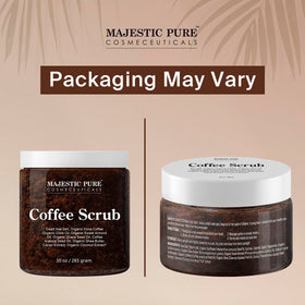 Majestic Pure close-up Arabica beans conveying caffeine source and freshness