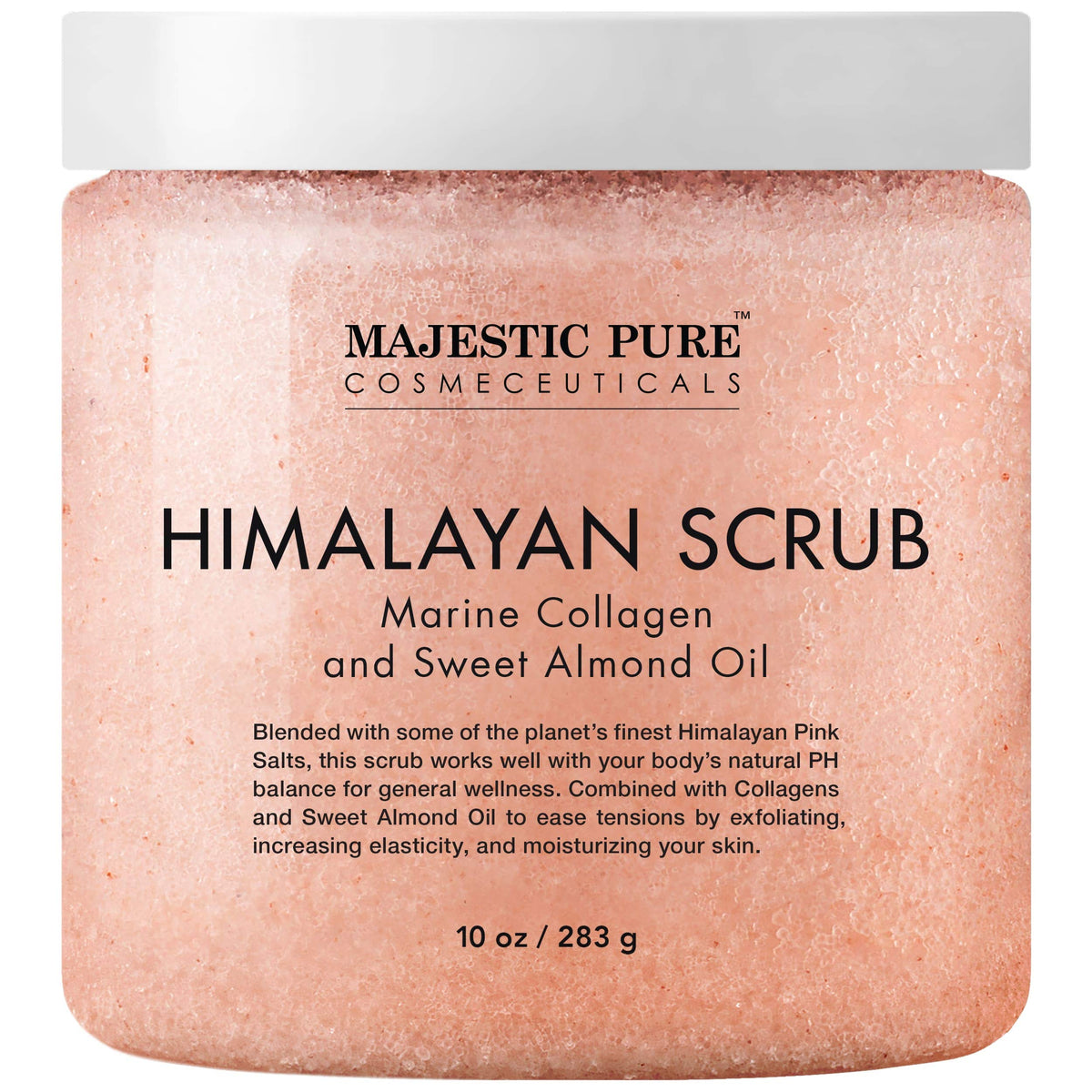 Majestic Pure jar front label showing product benefits and packaging