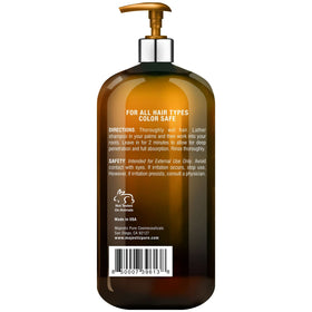 Majestic Pure hair before and after image showing improved shine and manageability