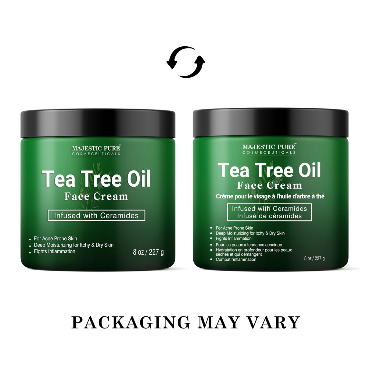 Majestic Pure hands and feet use, illustrates multiuse relief for dry areas