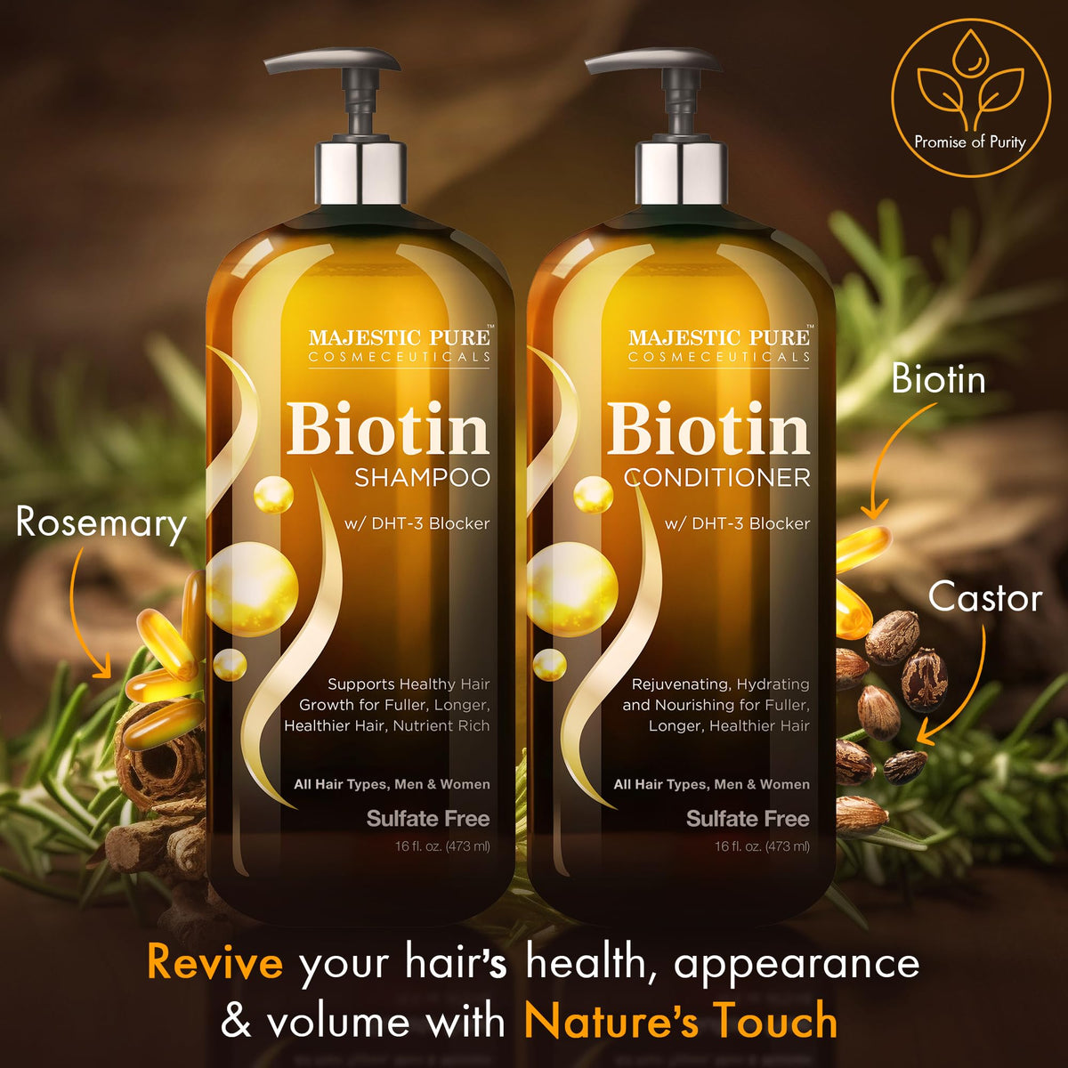 Majestic Pure in-shower use showing lather and comfortable scalp massage