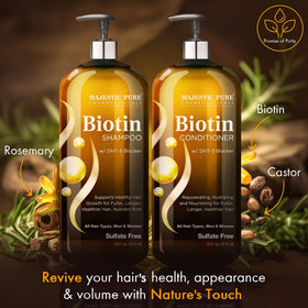 Majestic Pure in-shower use showing lather and comfortable scalp massage