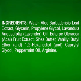 Majestic Pure ingredients display with lavender, shea, peppermint demonstrating natural nourishment