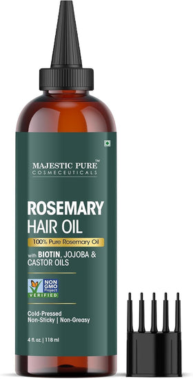 Majestic Pure front packaging showing 4 fl oz bottle and branding benefit
