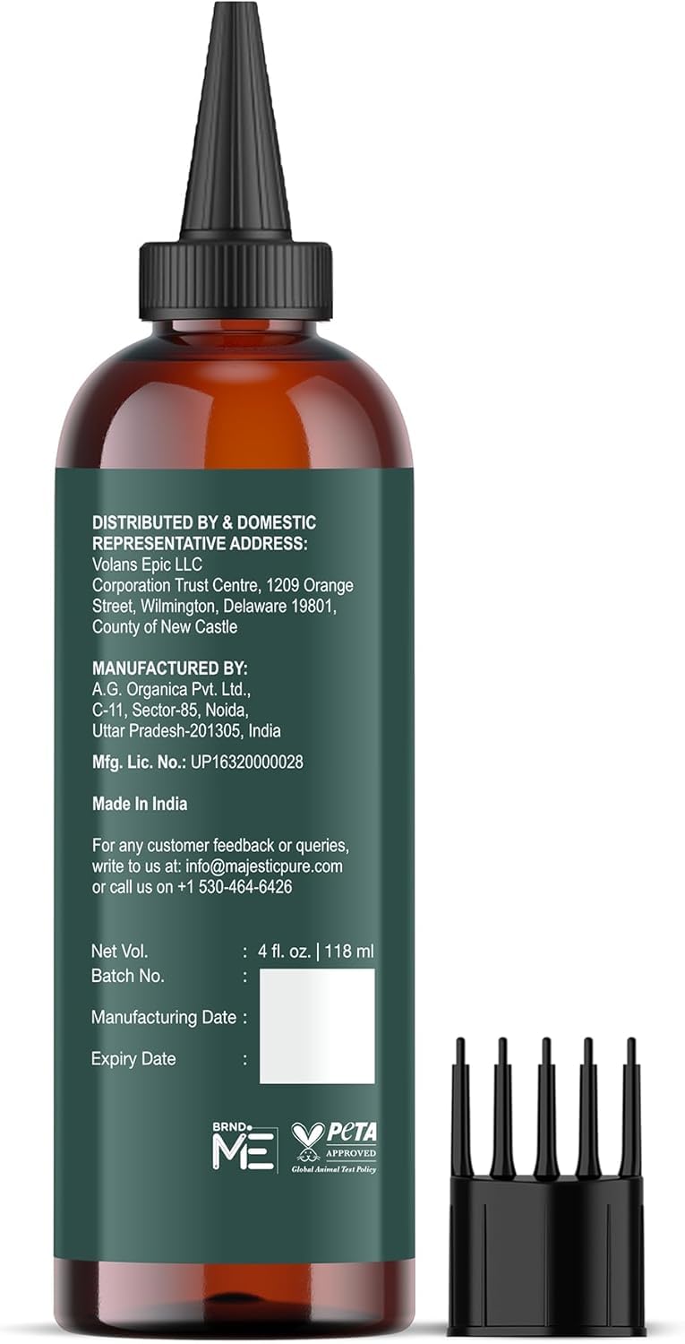 Majestic Pure label close-up showing Non-GMO Verified and ingredient highlights