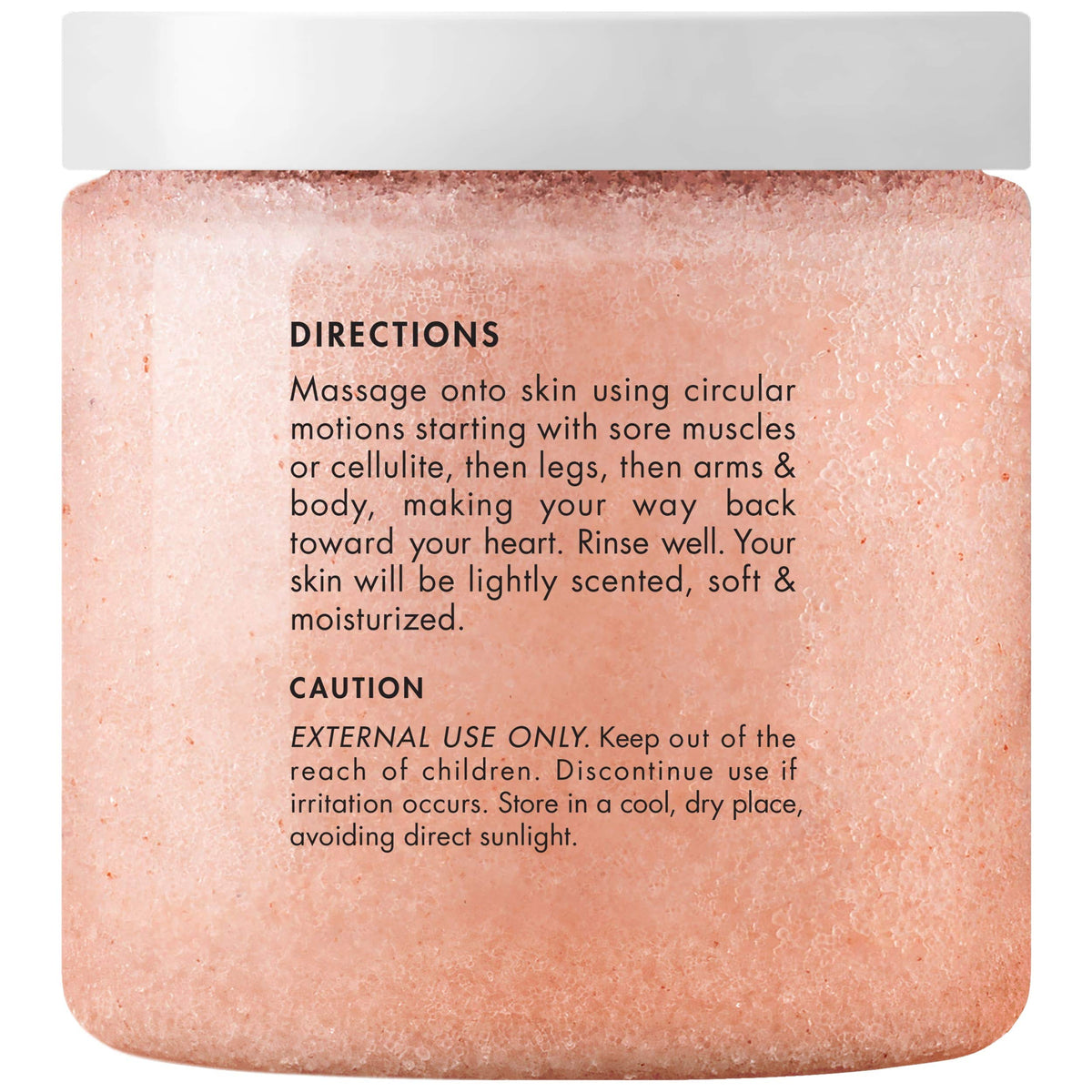 Majestic Pure close-up of coarse Himalayan pink salt texture for exfoliation