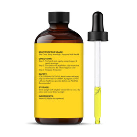 Majestic Pure bottle held in hand showing 4 oz scale convenience