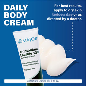 MAJOR tube opened with cream texture visible, demonstrating smooth moisturizing benefit