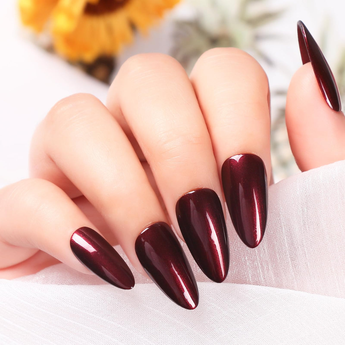 Major Dijit swatch on nail tip displaying opaque shimmer coverage benefit