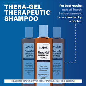 MAJOR Thera-Gel open cap and gel texture highlighting easy-dispense benefit