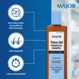 MAJOR Thera-Gel being poured onto hand showing controlled application benefit