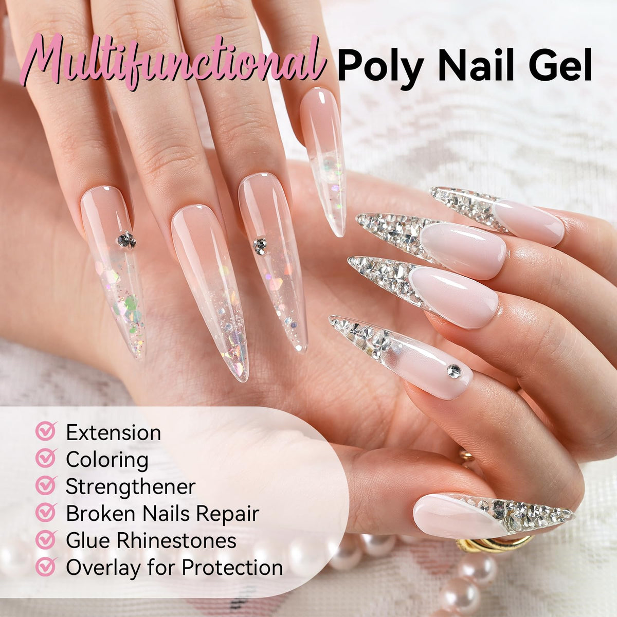 Makartt encapsulation floral design showing clear gel protecting decorative elements