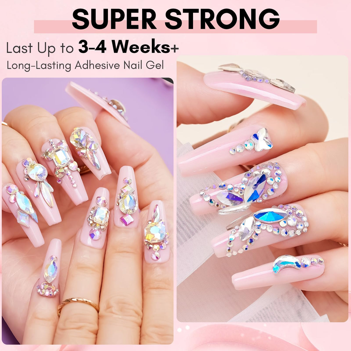 Makartt application with tweezers placing rhinestone for accurate, clean placement