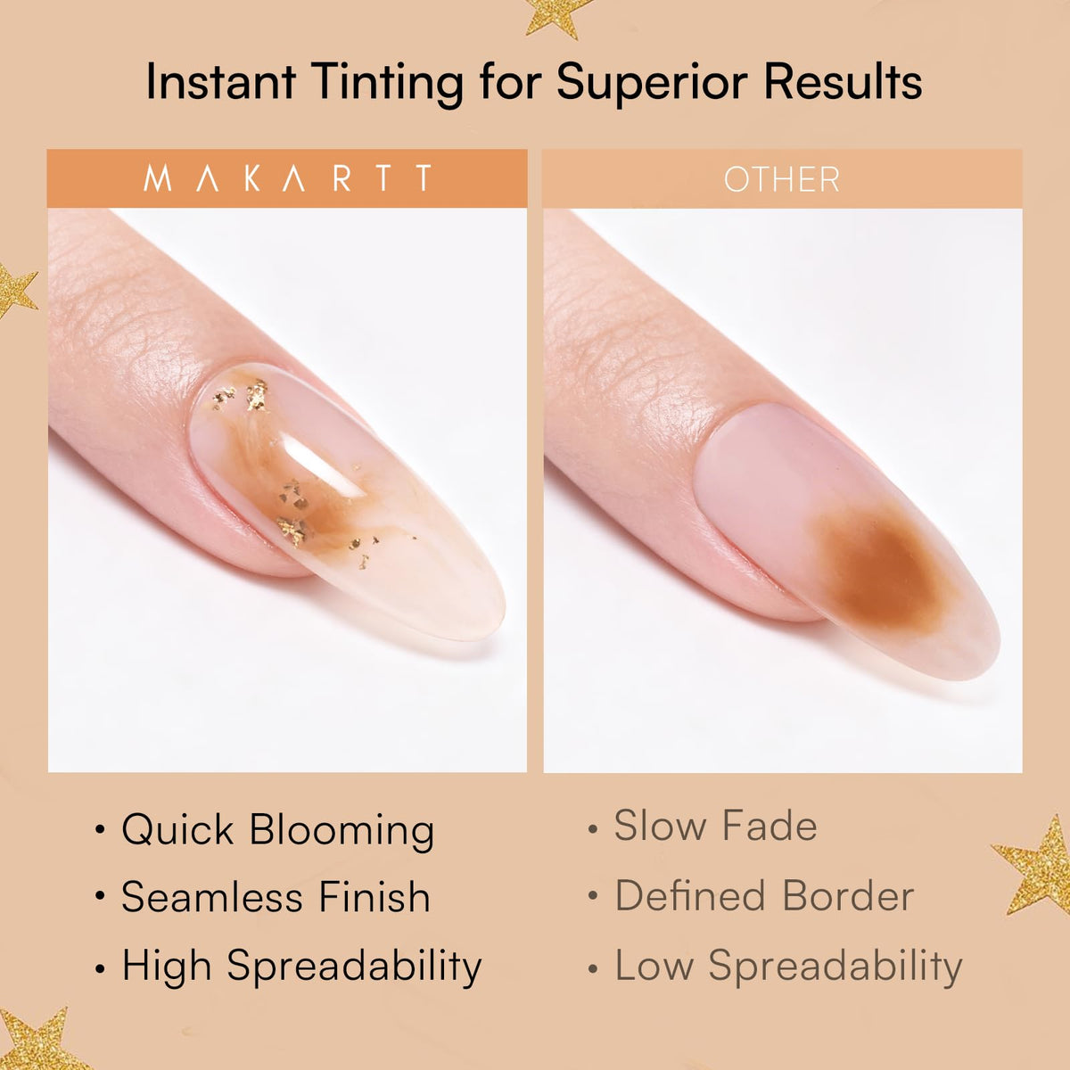 Makartt blooming gel clear texture close-up showing smooth spreadability
