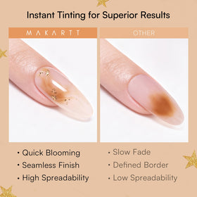 Makartt blooming gel clear texture close-up showing smooth spreadability
