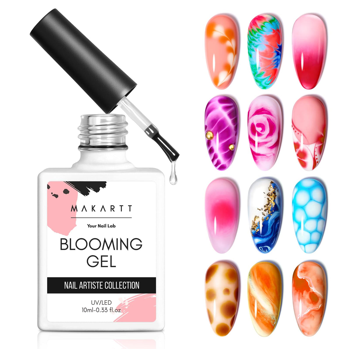 Makartt blooming gel front packaging showing product and benefits