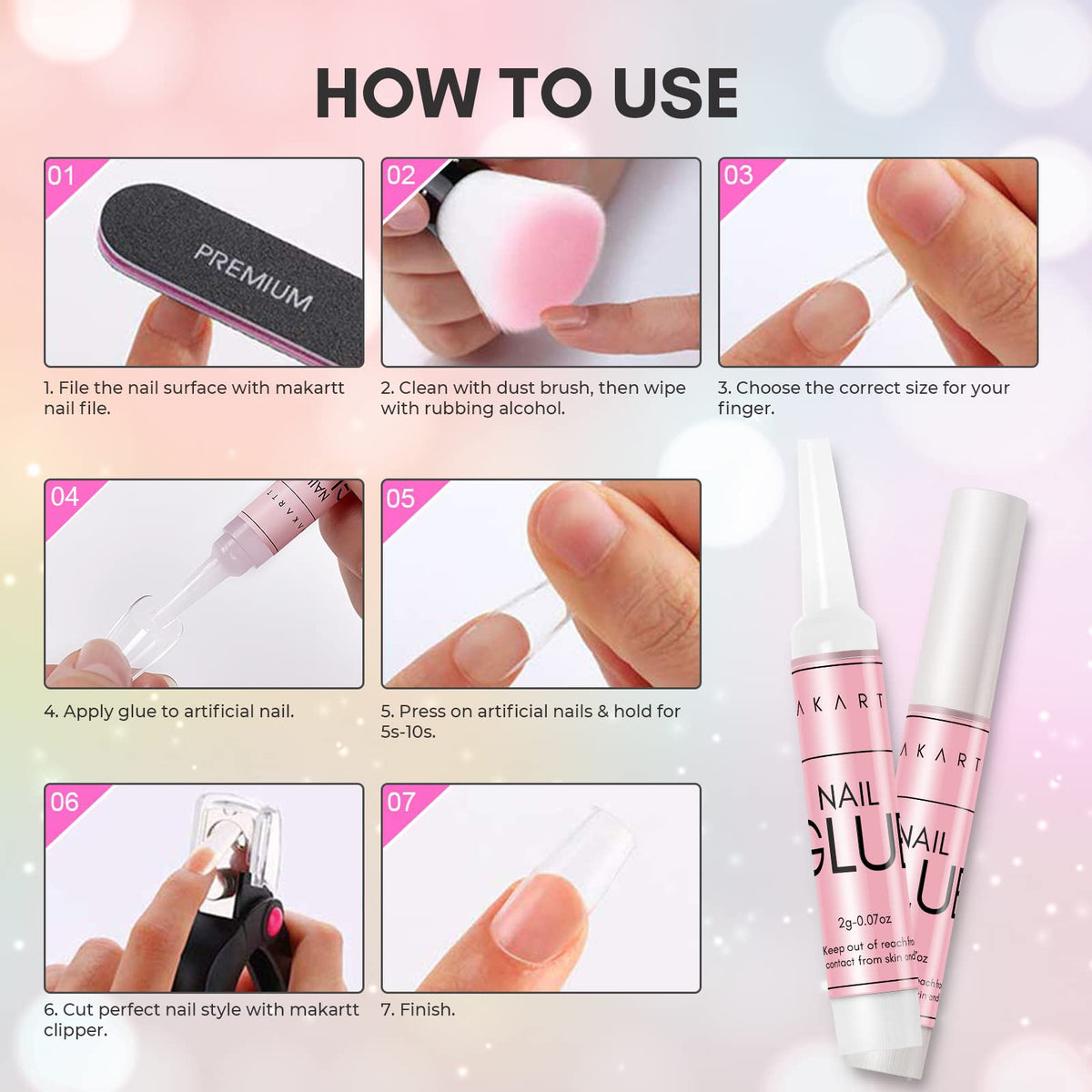 Makartt repairing a broken natural nail offering quick invisible fix