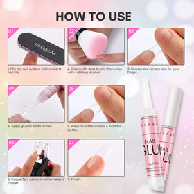 Makartt repairing a broken natural nail offering quick invisible fix